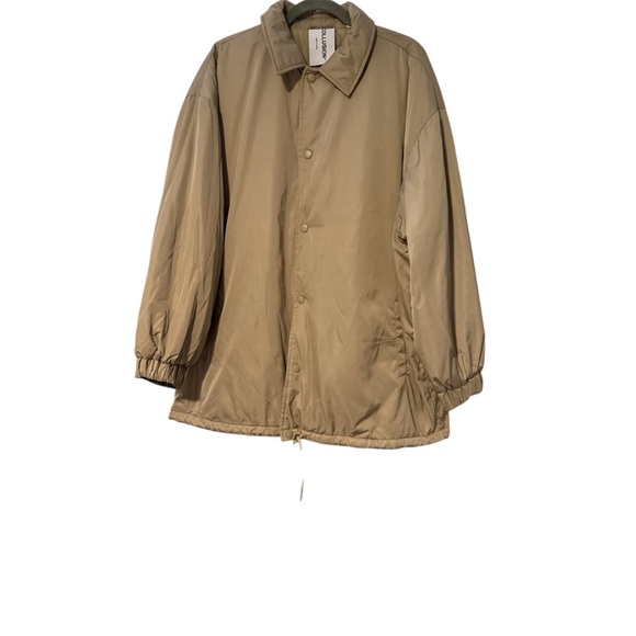 COLLUSION Oversized Coach Jacket in Tan Size Small - Picture 1 of 6
